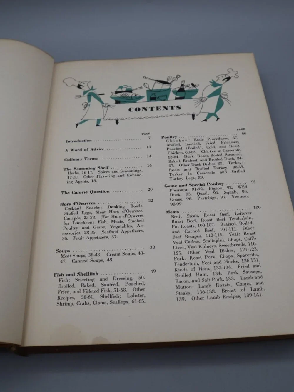 The Fireside Cook Book by James Beard 1949 Hard Cover 1st Ed. Vintage Cookbook